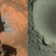 Two images of the borehole taken by cameras aboard Perseverance.